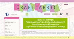 Desktop Screenshot of craftfabric.pl